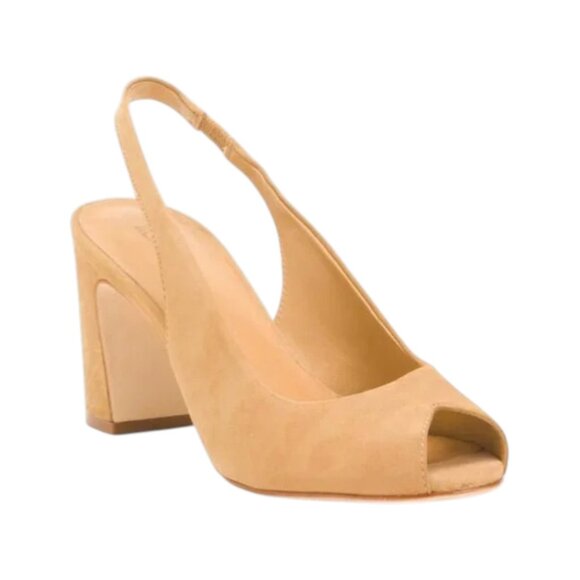 BERNARDO Made In Brazil Suede Adell Slingback Heels